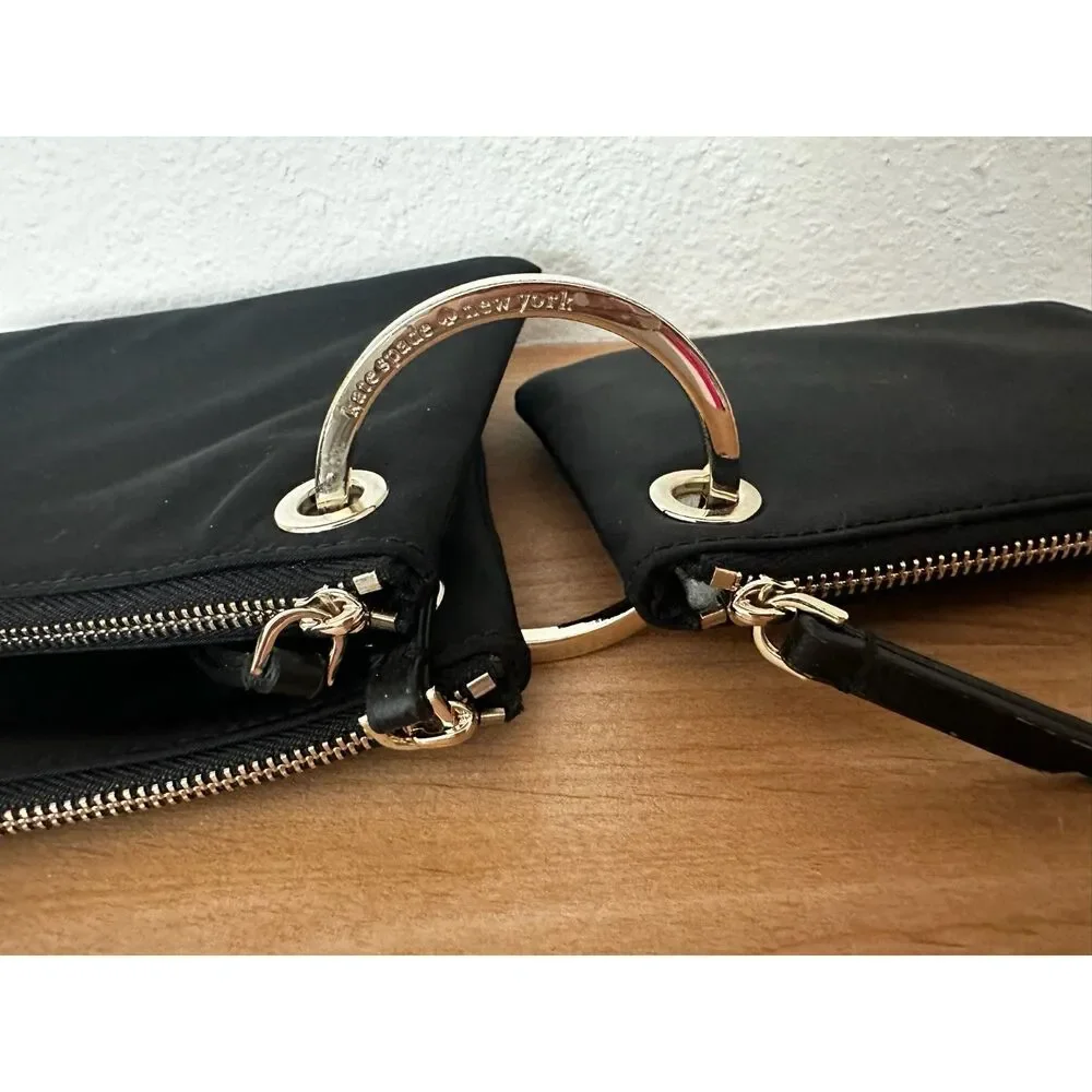 Kate Spade Dawn Triple Pouch- Navy NWT